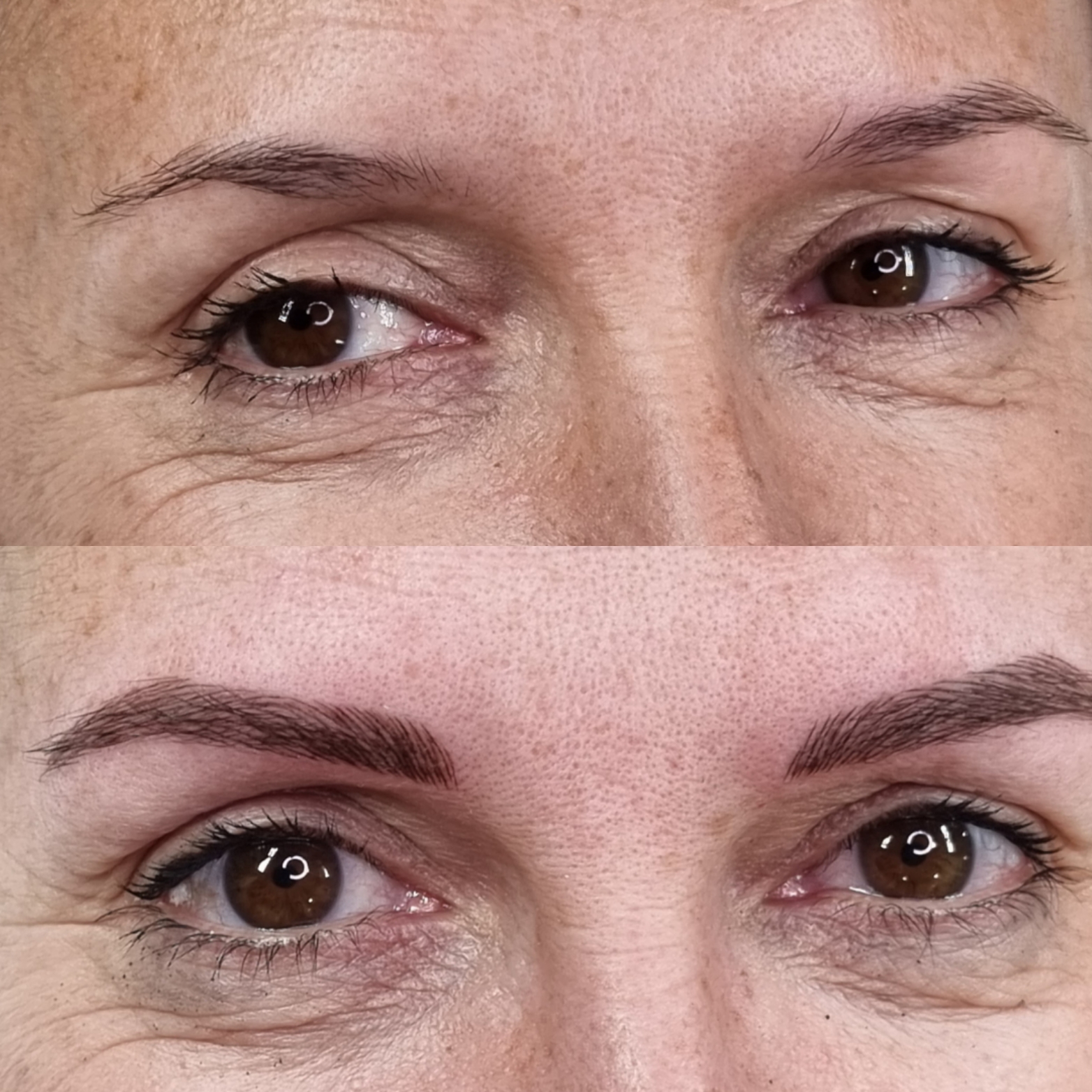 Antes y después microblading - resultado 6