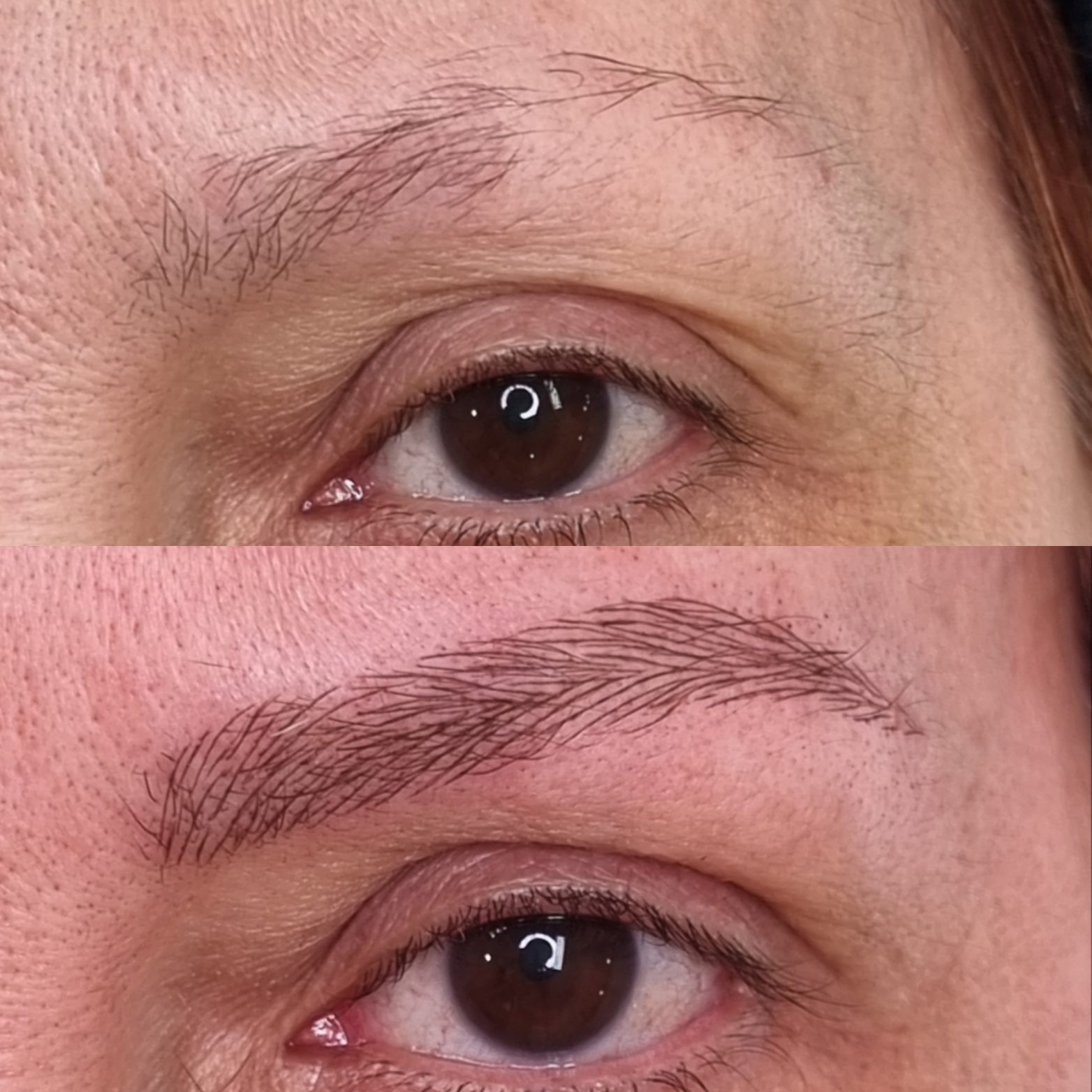 Antes y después microblading - resultado 7