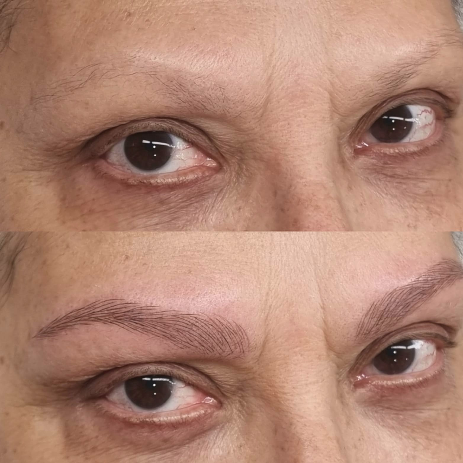 Antes y después microblading - resultado 8