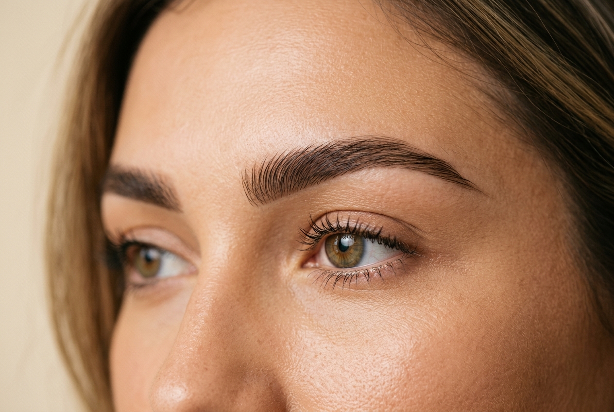 Photo: natural eyebrow design result
